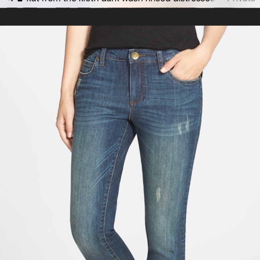 Kut from the Kloth Skinny Jean 10 Weathered